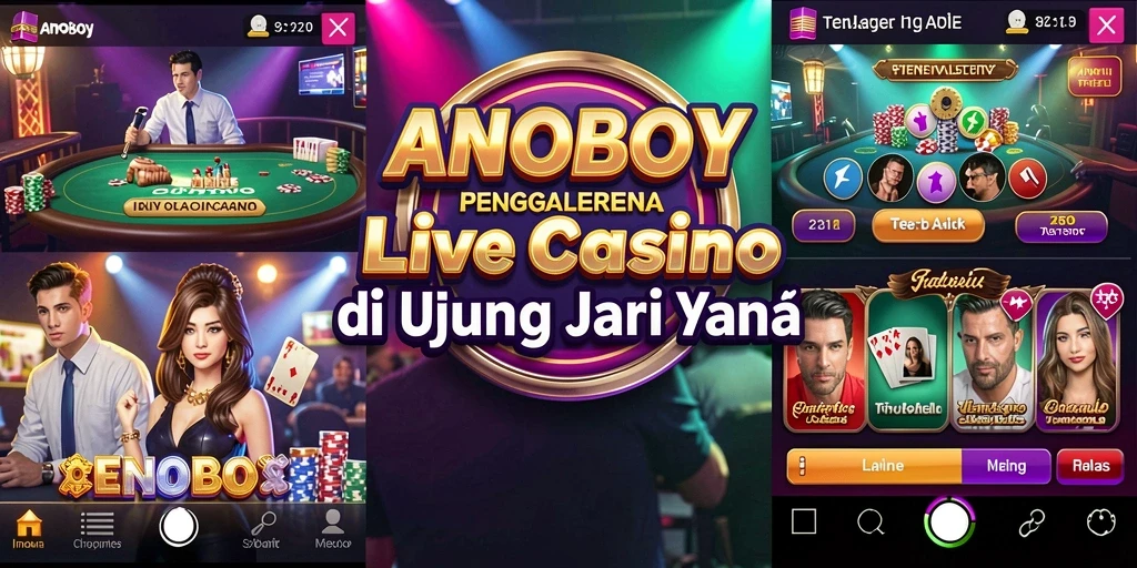 Tampilan gameplay Live Casino ANOBOY yang menarik dan interaktif.