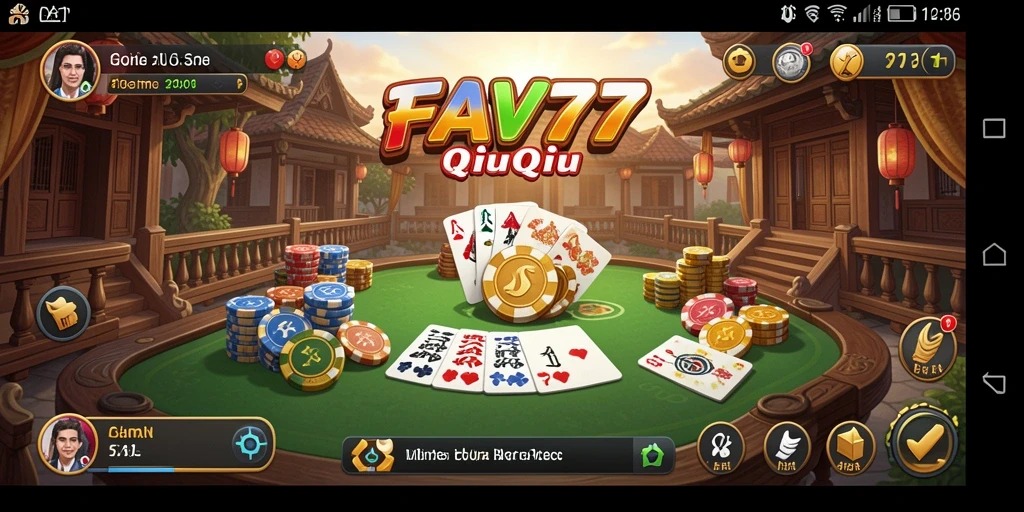 Screenshot FAV77 menampilkan gameplay seru QiuQiu yang menegangkan.