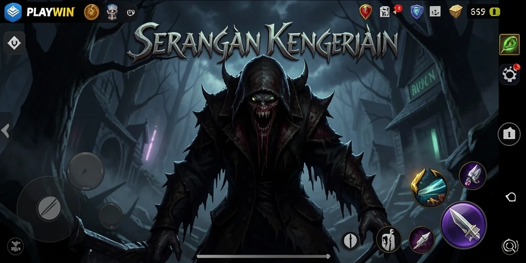 Gameplay mendebarkan dengan suasana kegelapan dan makhluk menyeramkan.