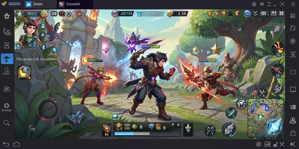 Tampilan gameplay QQ222 dengan petualangan seru dan grafis menawan.